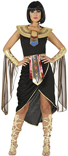 FIESTAS GUIRCA Schickes Cleopatra Kostüm Damen - Größe S 36 – 38 - Ägyptische Königin Kostüm Erwachsene - Pharao Göttin Kostüm Damen Karneval, Ägypterin Fasching Kostüm Frauen, Kleopatra Kleid