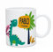 Regalo Original Taza de plástico Infantil Personalizada con Nombre y Dinosaurio para la Vuelta al Cole 33 cl
