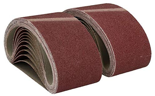 457mm x 75mm Mixed Grit Abrasive Sanding Belts Power File Sander Belt 25 Pack