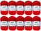 10x50g Gründl Cotton Fun Häkelgarn Strickgarn inkl. detallierter Anleitung für EIN Meerschweinchen (Fb. 06 Rot)