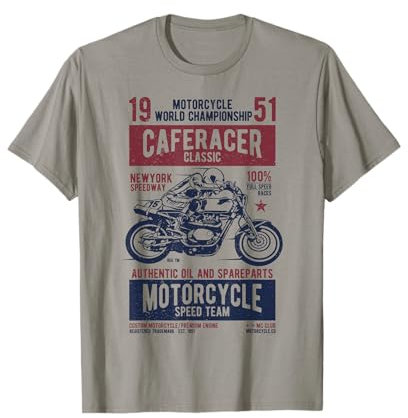 Cafe Racer Tshirt Retro Motorcycle Biker Gift T-Shirt
