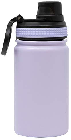 Mira Sport-Wasserflasche aus Edelstahl, 355 ml, Metall-Thermoskanne hält 24 Stunden kalt, 12 Stunden heiß, vakuumisoliert, BPA-freier Deckel 12 oz (350 ml) Lavendelviolett