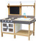 AXI Rosa Cuisine Enfant en Bois | Cuisine de Jeu multifonctionnelle |Jouet à Sable & Eau avec kit d'accessoires de 17 pièces | 50x115x120 cm