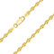 PLANETYS - Kaffeebohne Bohnenkette 925 Sterling Silber 18K Vergoldet Kette - Halskette - 3.2 mm Breite Längen: 60 cm