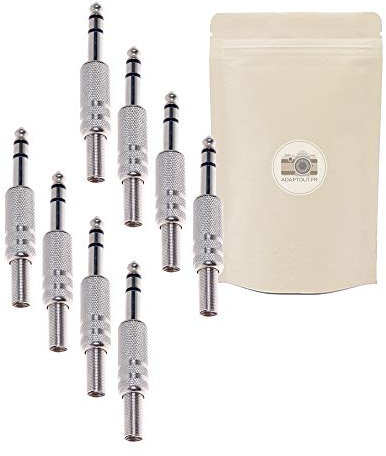 X8 Jack Prise Jack 6,35mm Male à Souder Stéréo Fiche Male Connecteur Soudure 100% métal - ADAPTOUT Marque FRANÇAISE