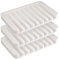 Ulable Portasapone in silicone per doccia, a cascata, autodrenante, per bagno e cucina, confezione da 3 (bianco)
