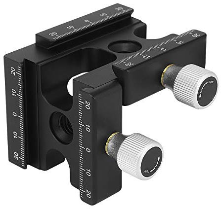 Haoge CP-RA90 Right Angle Clamp 90 Degree Double Dual Quick Release L Clamp with 1/4 Screw Thread for Arca Swiss RRS Benro Rail Plate Nodal Slide