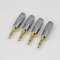 RHINORO 4 Pieces Quality 3.5mm 4-Poles Jack Plug Solder Soldering Phone End Terminal for Moible Phone Earphone Headphone Headset