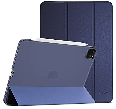 ProCase Hülle für 12,9 iPad Pro 2022/2021/2020/2018 (6/5/4/3 Gen), Schutzhülle Leicht Dünn Hart Smart Case Cover Kompatibel mit 12.9 Zoll iPad Pro -Navy