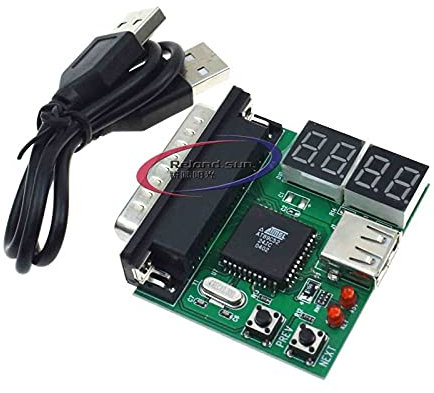 Reland Sun 4-stelliges LCD-Display PC Analyzer Motherboard Diagnose-Tester USB Post Testkarte Notebook Diagnosewerkzeuge mit Kabel
