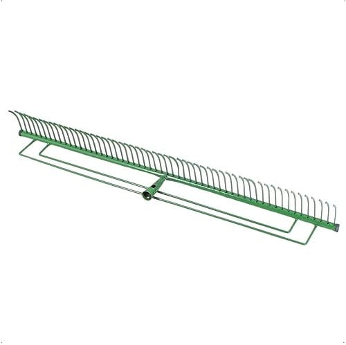 Rekord Rasenrechen (Stahl, pulverbeschichtet) - Arbeitsbreite: 100 cm - ohne Stiel, Laubrechen, Bügelrechen, Rechen, Harke, Gartenwerkzeug, Rake, Gartenrechen, Heurechen