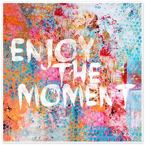Posterlounge Enjoy the moment II Poster | 30 x 30 cm von Andrea Haase Wandbilder Wanddeko