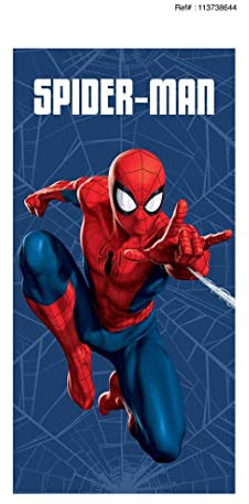 Marvel Spider-Man Strandtuch, 140 x 70 cm, 100% Baumwolle