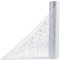 OSVINO Tischläufer Silber 30 cm x 10 m Mit Pailletten Deko Weihnachten Tischdeko Geburtstag Tischdecke Papierrolle Tischband Deko Taufe für Deko Hochzeit Esstisch Wohnzimmer Party Urlaub Handwerk