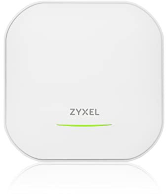 Zyxel WiFi 6E AXE5400 2.5G Multi-Gigabit Business AP | Bandflex 2.4Ghz and 5Ghz or 6Ghz Operation | 1 GbE Passthru| Mesh, Seamless Roaming, Captive Portal | Hybrid Cloud | POE+ Support | NWA220AX-6E