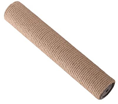 Milageto 1 pièces grattoir Recharge Poteau meulage Griffe Chat Arbre griffoir Poste sisal Corde aiguiser Griffe Jouet Jouer Bricolage Chat griffoir, Jaune H 25cm