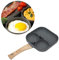 Divided Frying Pan, Non Stick Egg Frying Pan with Lid All in One Pan Fried Egg Pan Induction Compatible 3 in 1 Multi Section Breakfast Pan