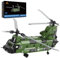 JMBricklayer Technik Hubschrauber Bausteine Sets, 60002 CH-47 Transporter Hubschrauber klemmbausteine, Flugzeug Spielzeug für Erwachsene und Jungen