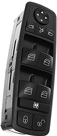 HASMI A1698206710 Elektrischer Master-Fensterschalter kompatibel for Mercedes kompatibel for Benz B-Klasse kompatibel W245 W169 A- Klasse R350 GL350 GL450 A 169 820 67 1698206710 (Color : A1698206710