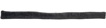 Zugluftstopper für Fenster und Türen Türwindstopper Samtoptik Windstopper (Grau-125cm)
