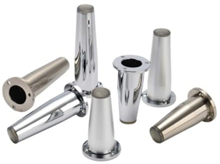 AVIMYA 4/1PCS Einstellbare Metall Möbel Beine Ersatz Füße Zink-Legierung 3 Farben for Sofa Tee Kaffee Tisch Schrank TVStänder mit Schrauben (Color : 4pcs 100mm Matte)