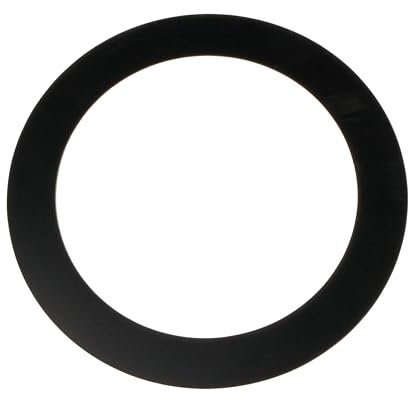 Fame FRBD-6BK, Bass Drum Ring, Schwarz, 6, Selbstklebender Lochverstärkungsring, Kunststoff, Laminierter Schutz, Optimiert Klangqualität, Ideal für Mikrofon-Positionierung