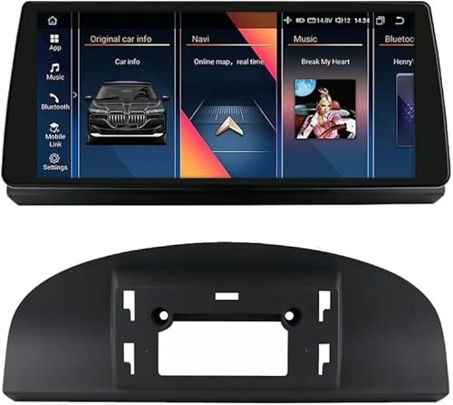 Autoradio da 4GB&32GB da 10,33 pollici per BMW Serie 3 E90 E91 E92 E93 CIC System 2009-2012, supporto controllo del volante, Bluetooth, wireless Carplay Android Auto, telecamera posteriore/radar