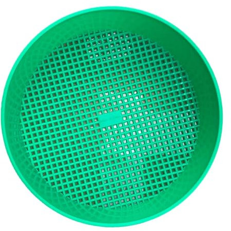 Folpus Setaccio da Giardino, vaschetta per setacciare Il Terreno, Rete di Pietra del Terreno per filtrare Piccoli setacci di Ghiaia e Sabbia, 1 Pezzo