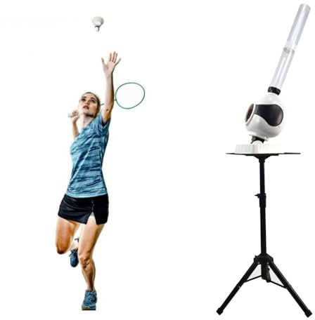 Hydravex Outdoor-Hinterhof-Garten-TrainingsgeräT, Automatische Badminton-Aufschlagballmaschine, Trainingsballmaschine, Badminton-Trainer-Roboter FüR Erwachsene Und Kinder