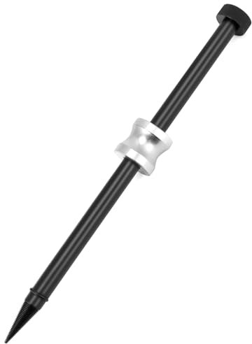 QWORK® Extractor de Sello de inyector, Acero al Carbono, Universal para automóvil, Negro, 4.5 mm -13.2 mm