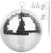 Spiegel-Discokugel 20cm Spiegelkugeln Disco Kugel für Party DJ Club