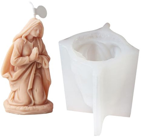 Moldes de silicona, moldes de fundición de Virgen Marys, moldes de jabón hechos a mano, moldes de resinas para hacer moldes de silicona virgen Marys, moldes de resinas, moldes de arcilla