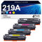 HALLOLUX 219A Toner Kompatible für HP 219A Toner Set für HP Color Laserjet Pro MFP 3302FDWG 3302FDNG 3302SDWG 3202DW 3302FDW 3302SDW 3302FDN 3302FDWG 3202DN W2190A W2191A W2192A W2193A