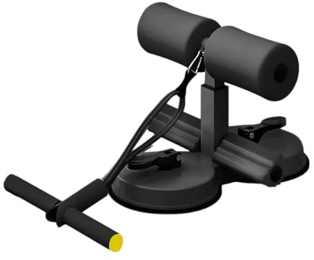 Assistente seduta sul pavimento, barra di aspirazione portatile con ventosa per allenamento addominale