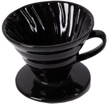 CONGARTENO Keramik-kaffeefiltertasse Mit Filter Für Tasse Kaffee-tropftasse Aus Keramik Filterkaffee-tasse Für Personen Schwarz