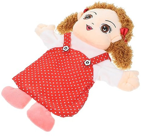PHENOFICE Fingerpuppe Geschichte Hand Flauschige Handpuppe Familie Handpuppe Tochter Handpuppen Funktionierende Mundpuppe Papa Handpuppen Kleine Mädchen Handpuppen Pp Baumwolle