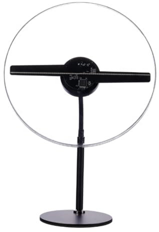 XAoSCd Tragbarer 3D-LED-Ventilator mit holografischem Display, 3D-Werbung,