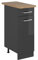 Vicco Mueble bajo de Cocina R-Line, Antracita Alto Brillo, 30 cm, ET Roble