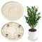RHAIQBVC 2 Pcs Plant Caddy with Hidden Wheels Round Plant Stand with Wheels 200 KG Load Capacity Rolling Plant Stands with Wheels Wheeled Planter Roller Base for Plant Indoor Outdoor