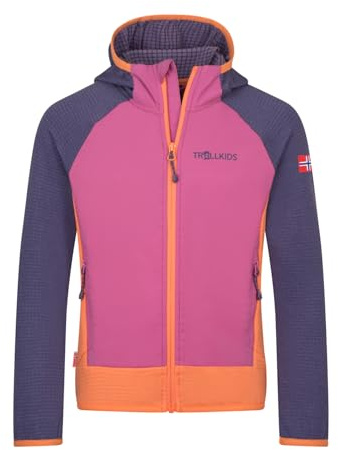 Trollkids Kids Seiland Jacket 140, Violet Blue