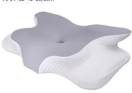 Gaethra Cuscino Cervicale per Dormire Grande, 2 in 1 Cuscino in Memory Foam per Dolore alla Spalla, Cuscino Ortopedico per chi dorme sul Fianco, Sulla Schiena e Sullo Stomaco-63 x 42 cm x 9/12 cm