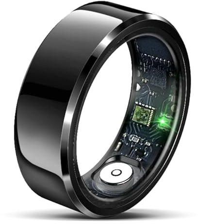 Beafon, felixx, Smart Ring, SR6, schwarz, Größe 12, (67,2mm), Fitness Tracking, Herzfrequenz, Blutdrucküberwachung, Schrittzähler, IP68, Bluettooth, Edelstahl,inkl. Ladebox, Akkulaufzeit bis 7 Tage