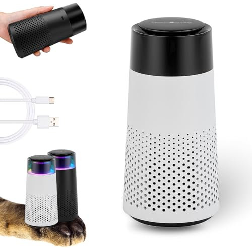 Purrair - Luftreiniger, Leise und Schnell Wirkend, Furfresh - Eliminiere KatzengerüChe Auf Autopilot, Ein RevolutionäRes Luftreinigungssystem, Das Speziell füR Tierhaushalte Entwickelt Wurde (Weiß)