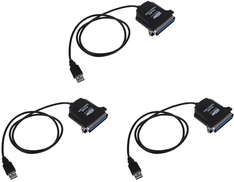 Goufride 3X USB to Parallel 36 Pin Centronics Printer Adapter Cable