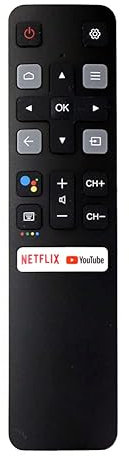 A distanza di Controllo Vocale RC802V FNR1 for TCL Android 4K Smart TV Netflix YouTube 49P30FS 65P8S 55C715 49S6800 43S434