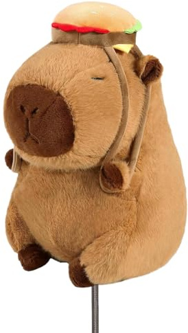 RLOMUTE Capybara - Copritesta per mazze da golf in legno per fairway/ibrido (F.H) – Copertura per mazze da golf, in legno morbido, antipolvere, portatile, divertente regalo per donne, uomini, golfisti