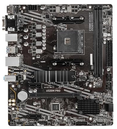 Computer Motherboards Fit For MSI A520M PRO Motherboard Socket AM4 AMD A520 Chipset DDR4 64GB M.2 M-ATX support Ryzen 5600 5500 4600 5700 motherboards