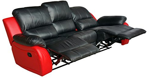 Mapo Möbel Voll-Leder Fernsehsofa Relaxsofa 3-Sitzer 5129-3-S-8401