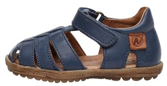 Naturino SEE-Sandalias de piel semicerradas, Azul marino 30