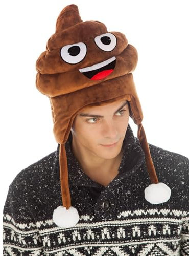 Generique - Emoji-Mütze Kackhaufen Accessoire braun